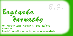 boglarka harmathy business card